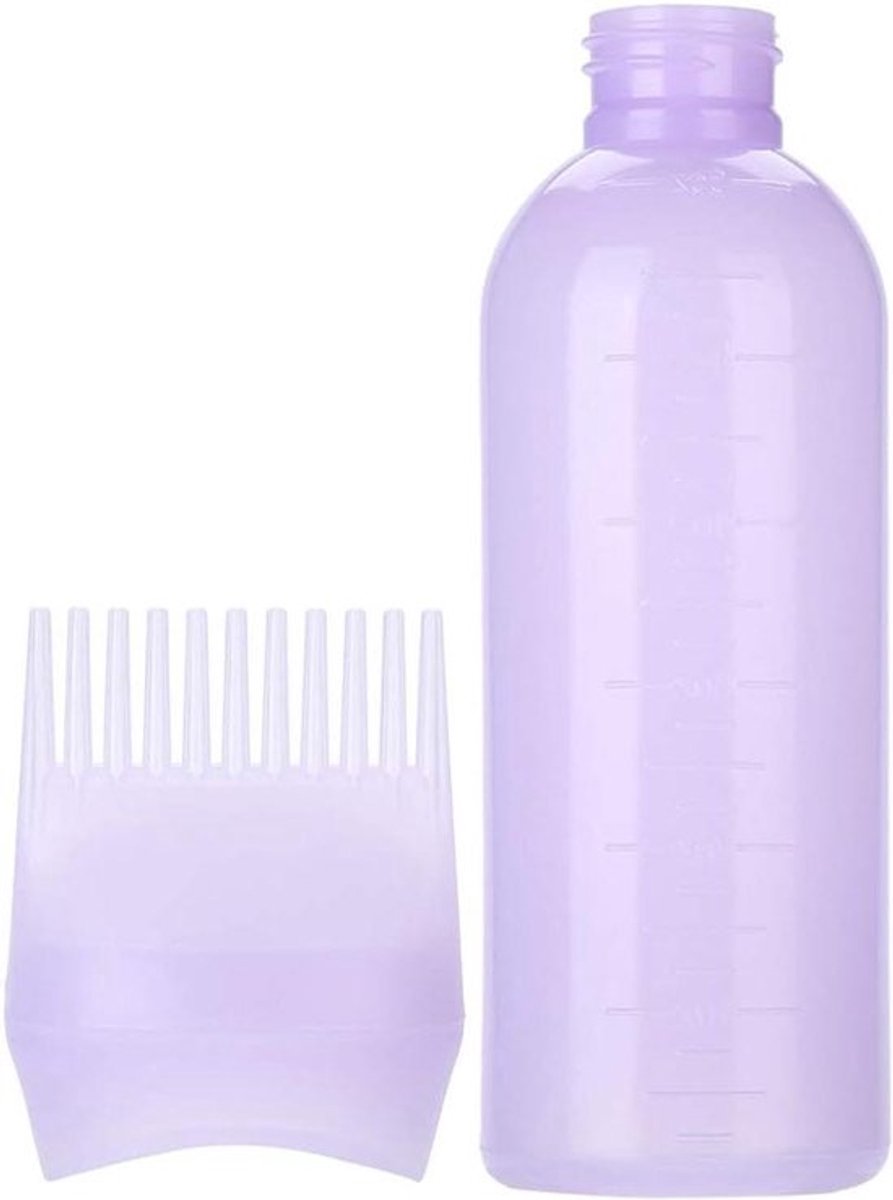 Kleurrijke haarverf set met toilettas en make-upkoffer - shampoo, haarkleur en flessenborstel inclusief.