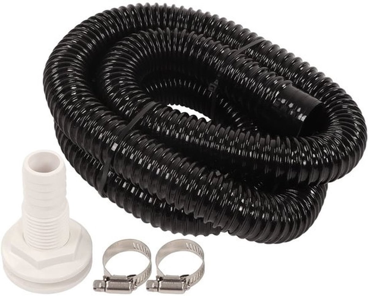 Bilgepomp Kit - Lenspomp - Slang 1-1/8 inch - 5 ft PVC - 2 Klemmen - Duurzame Constructie - Pompset