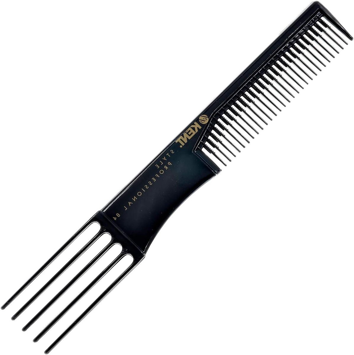 Styling Vork Kam - Haar kam - Haarstyling Volume - Hittebestendig Materiaal - 19 cm - Zwart