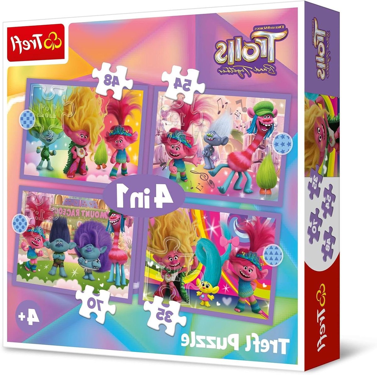 Kind Puzzels - Legpuzzels Set - Uren Speelplezier - Vier Verschillende Puzzels - 207 Stukjes Totaal - Multicolor