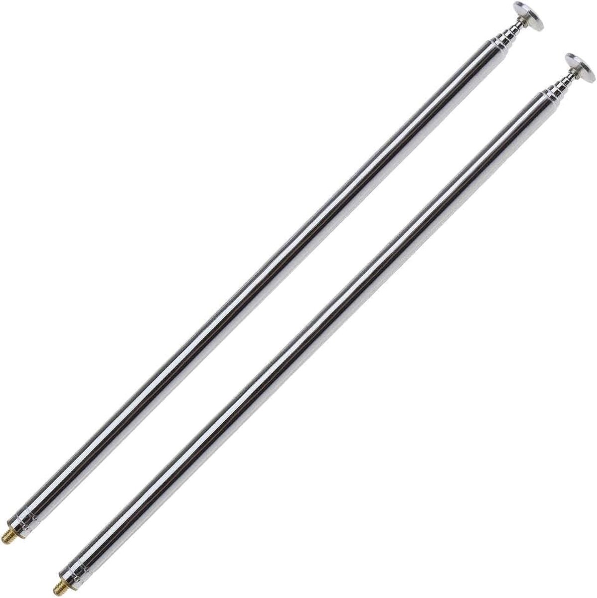 Telescopische antenne met schroefdraad, M3, 6 secties, voor AM-FM-radio, radio, tv, vervangende afstandsbediening voor auto, vliegtuig, uitgerekte lengte 820 mm