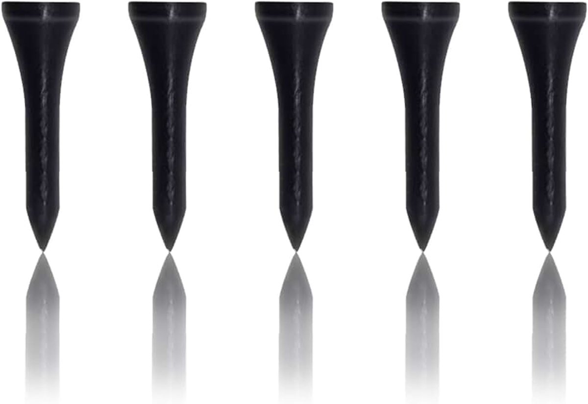 Tees 1-1/2" 100 Count, Korte Golf Houten Tees (zwart, 38mm)