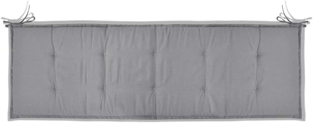 Tuinbank kussen, waterdicht, bankkussen, zitkussen, bankkussen, zitkussen, bankkussen, oplegkussen, grijs, 150 × 50 × 3 cm