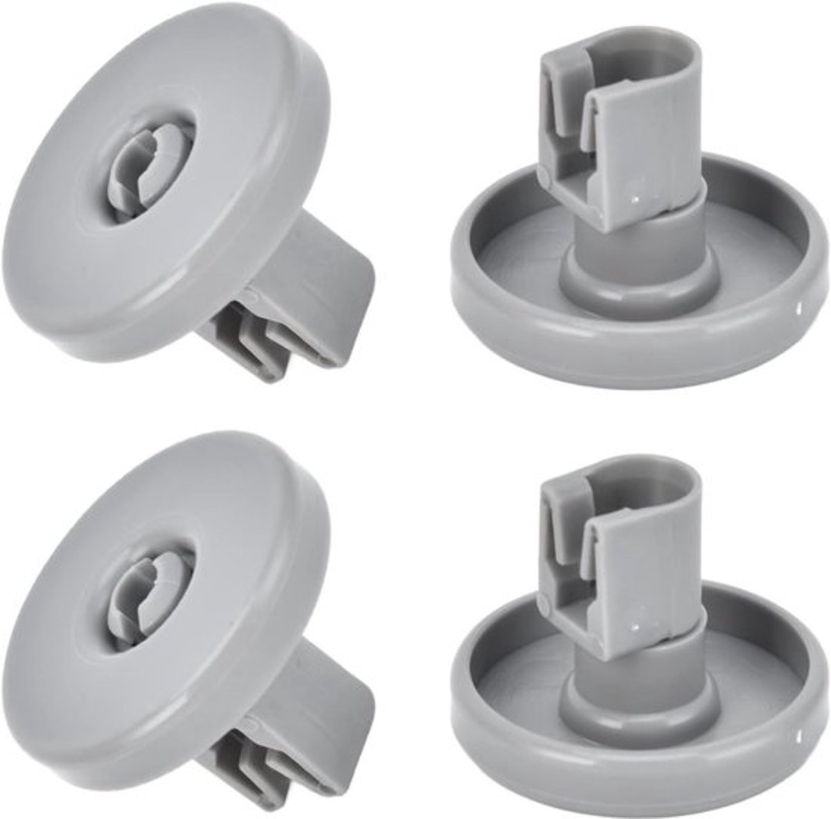 Onderste Mandwiel Vaatwasser - Vervangend Onderdeel - Schotelmandwiel - 4 Stuks - 40 mm - Duurzaam Materiaal - Vaatwasserwiel