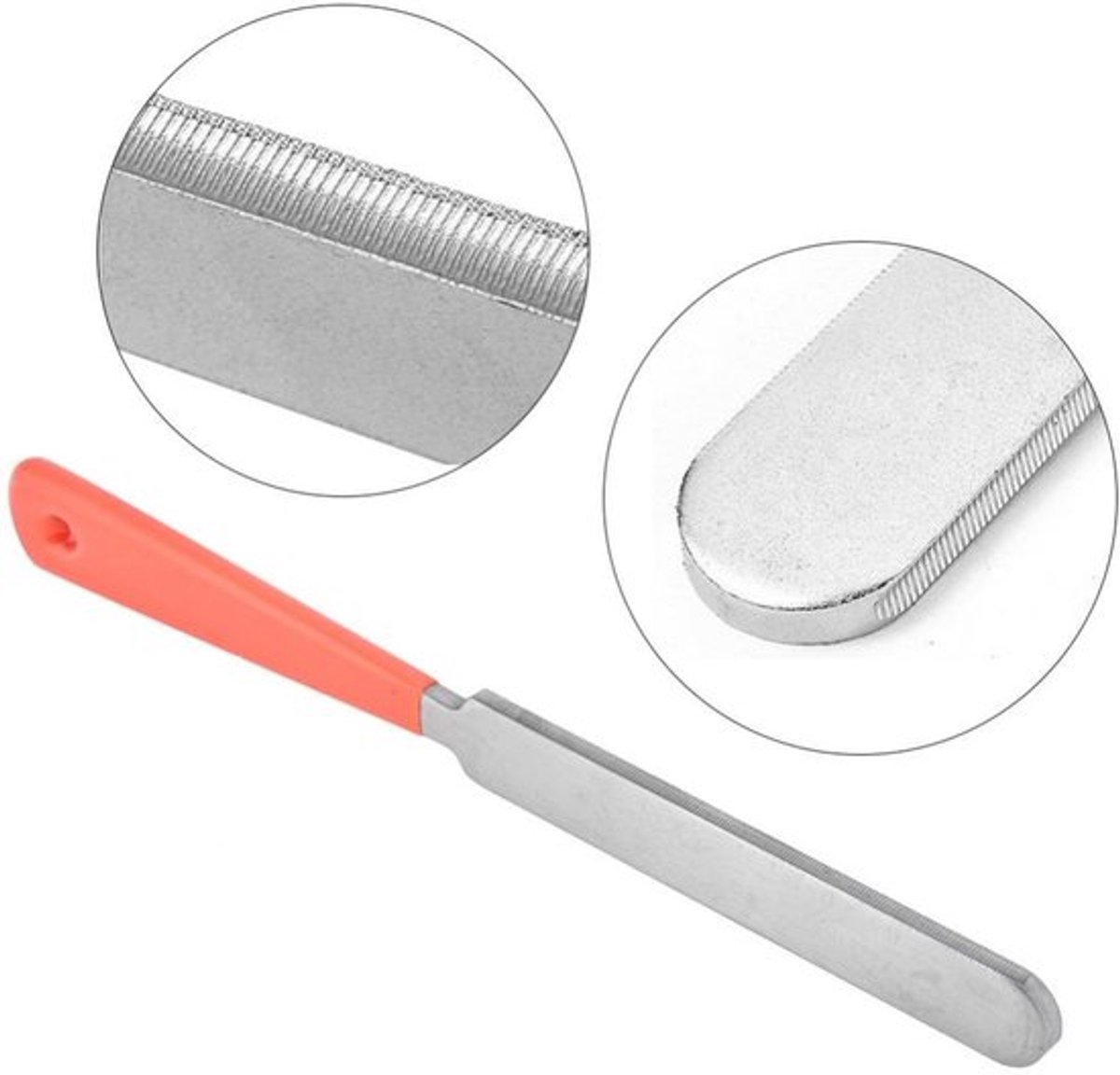Gitaarfretvijl Draagbaar - Slijpgereedschap - Roestvrij Staal - Antiroest - Ultradun - Afmetingen 185 x 15 x 4 mm - Gitaar Slijpgereedschap