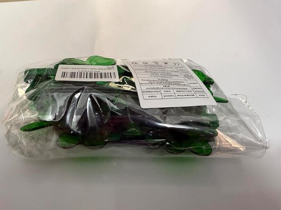 Klaverblad Zonnebrillen - Patricks Dagbrillen - Feestaccessoires - Klavertje Vier Vorm - 6 Paar - Groen van Merkloos — afbeelding 2
