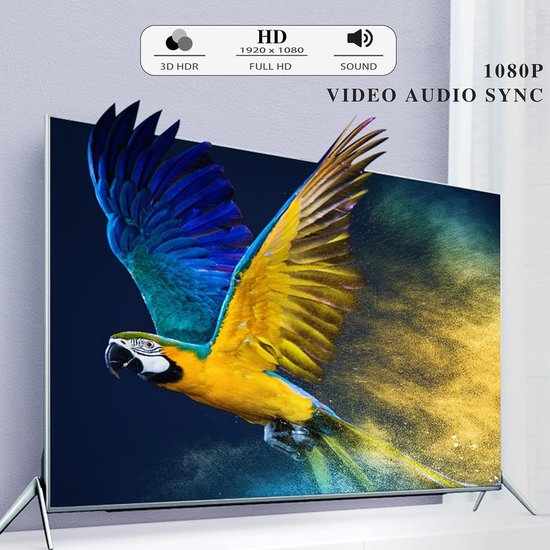 USB naar HDMI Adapter - Externe Grafische Kaart Converter - Scherm Uitbreiden - Ondersteunt 1080p Resolutie - 1 Poort - Zwart — afbeelding 3