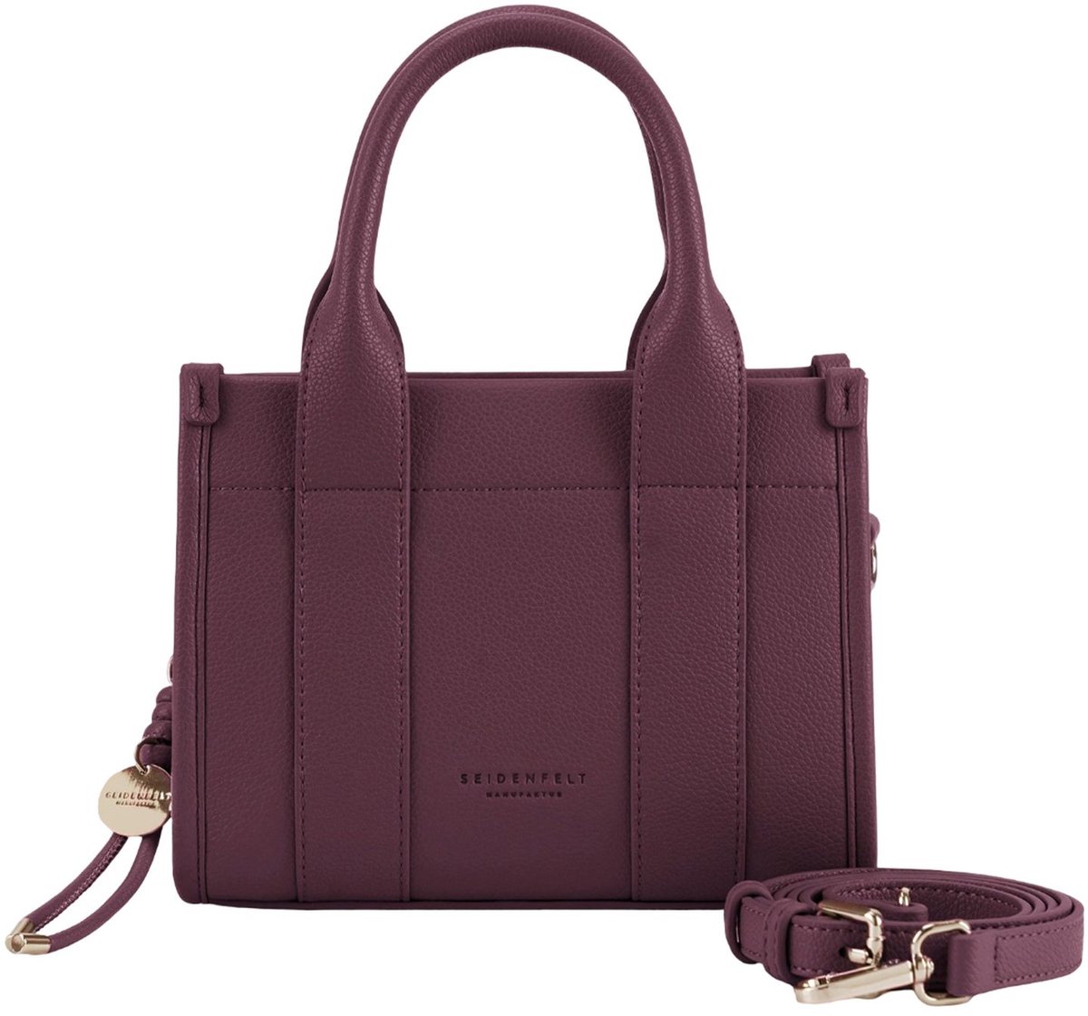 SEIDENFELT MANUFAKTUR handtas schoudertas Nelma Mini Handbag Mystery Purple (rood)paars