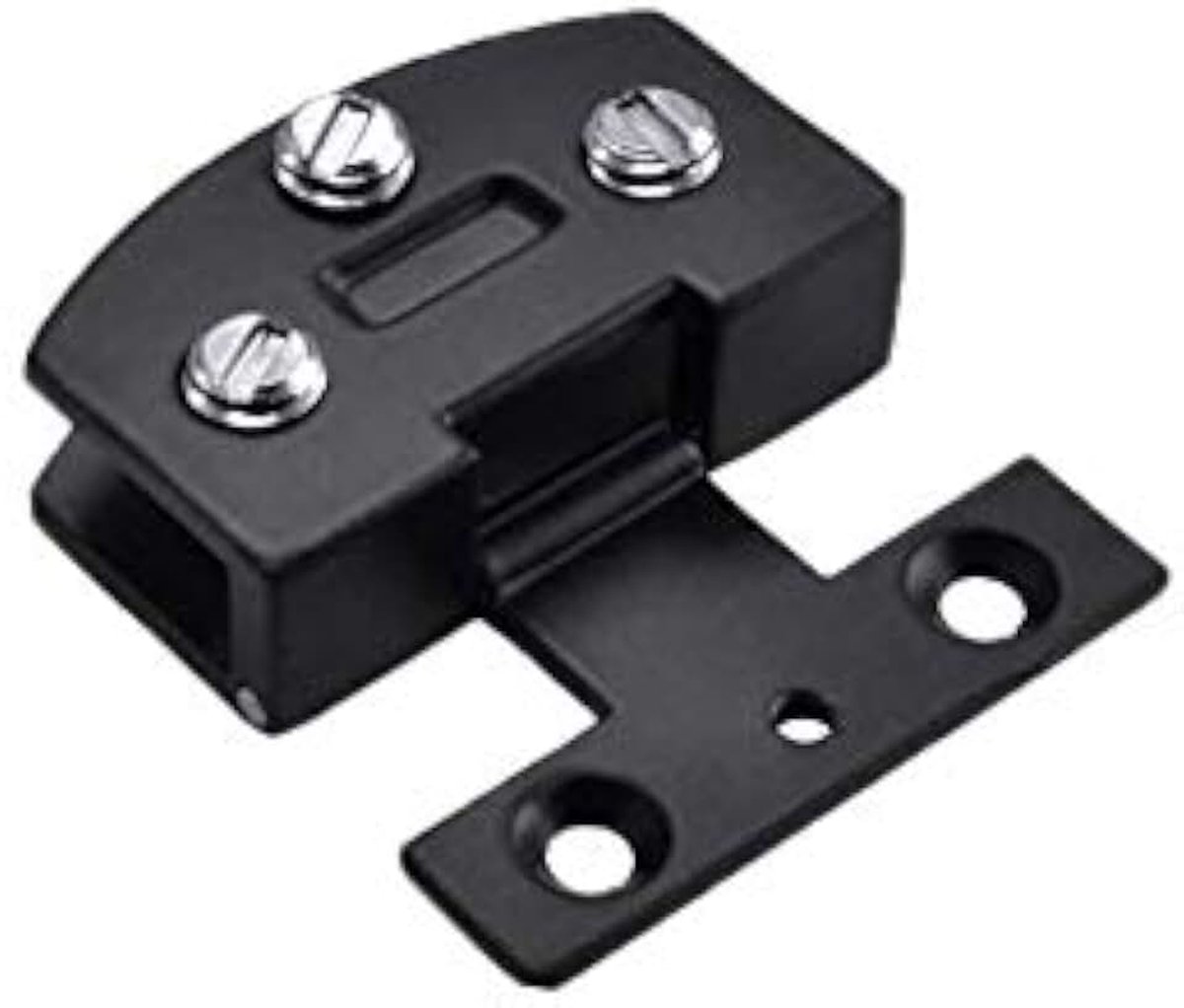 Tool Deur Klem Clip, Deur Klem Scharnier Zink Legering, Duurzame Kast Kast Glazen Deur Klem Scharnier voor 5-8mm Glas #5 5-8mm Zwart