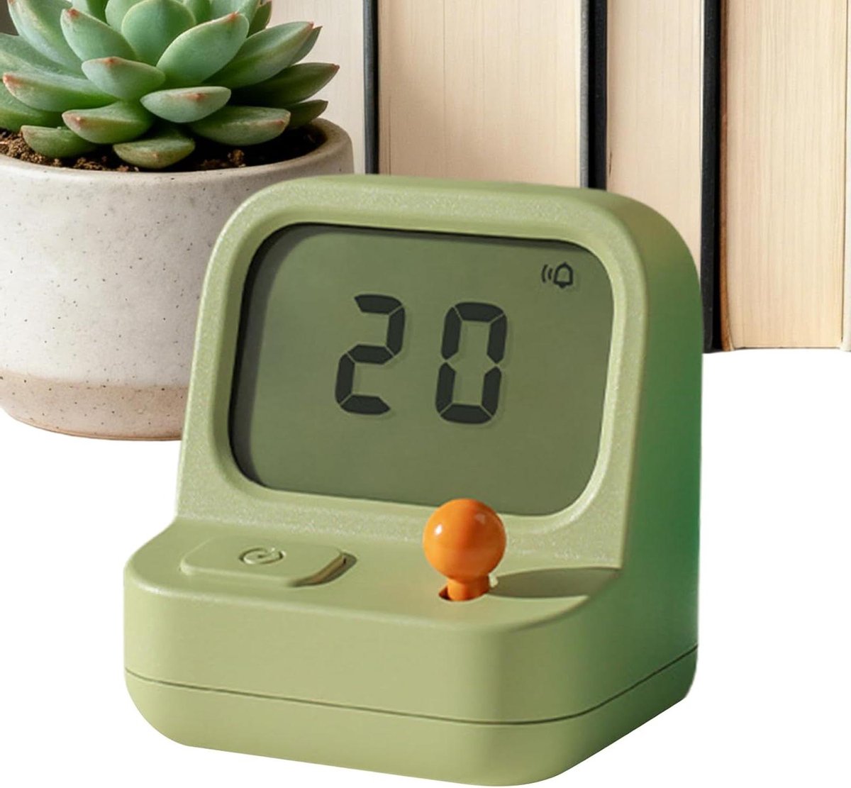 Digitale wekker - Stille klok - Rustige slaap - Groot display - 67 cm breed - Wit