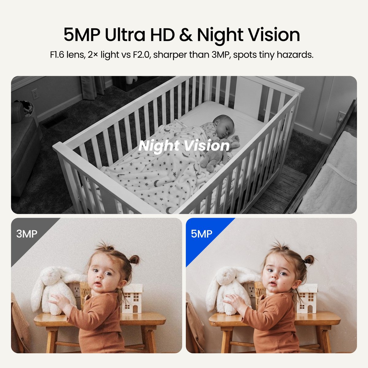Reolink 4MP ultra hd indoor PT camera tweeweg audio 2.4/5 - afbeelding 3