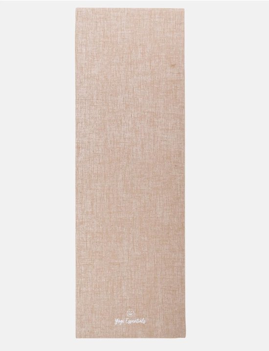 Jute yogamat - Antislip mat - Yoga oefeningen - Natuurlijk & ademend - 183 x 61 cm - Zandkleur — afbeelding 2