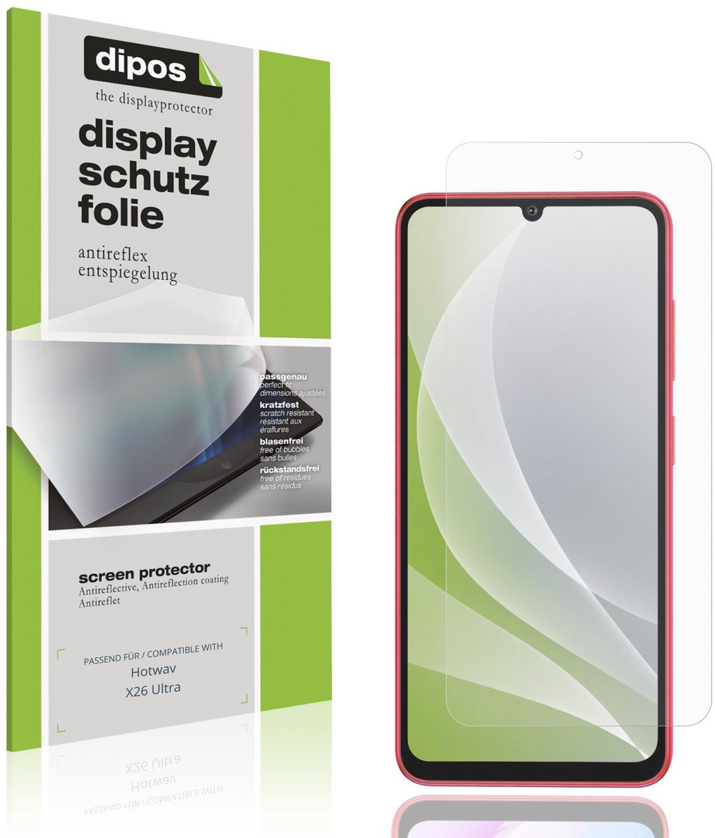 dipos – 4x Matte Beschermfolie geschikt voor Hotwav X26 Ultra | Krasbestendige & antireflecterende Screenprotector Ultra-Thin