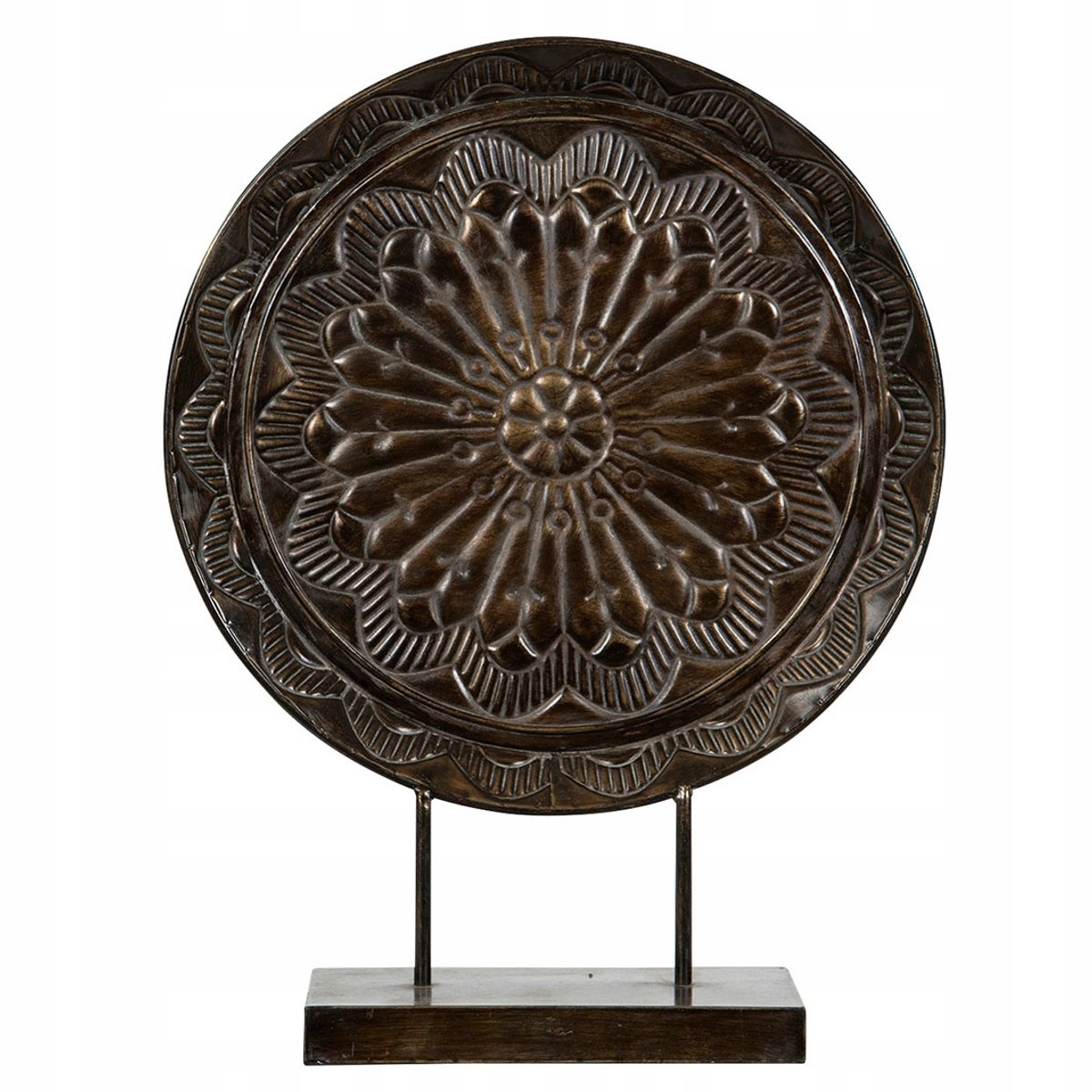 XL Metalen Schild Decoratie - Staand, Bronskleurig