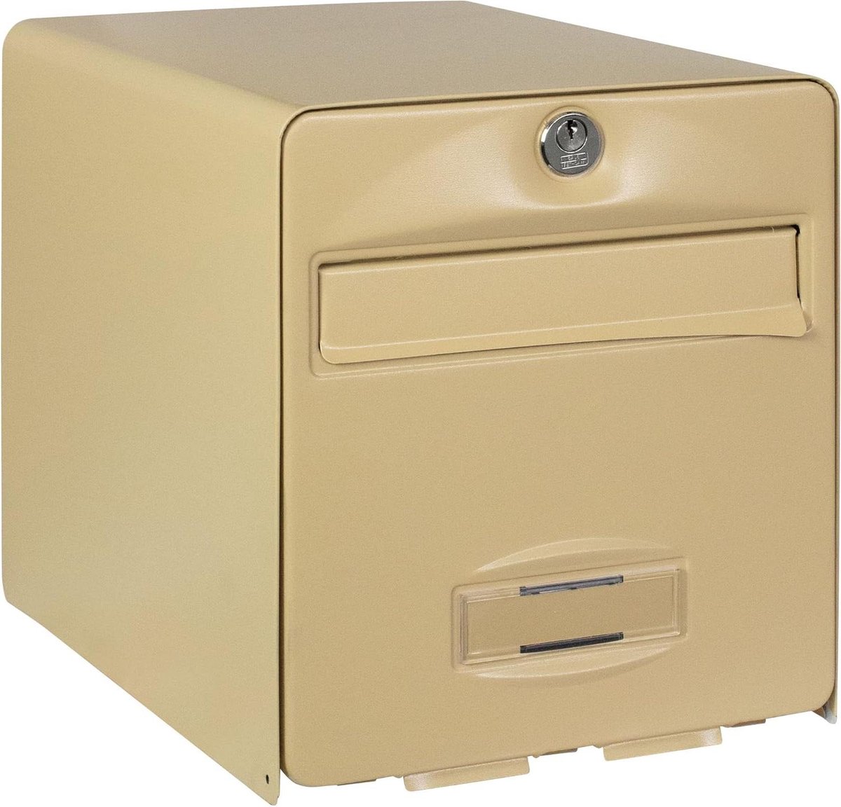 Brievenbus - Postbak - Post Ontvangen - Met Deurstopper - 31x28x36.5 cm - Beige