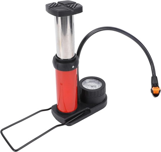 Fietspomp met Meter - Bandenpomp Voet - Banden Oppompen - Compact Reisformaat - 120 PSI - Zwart — afbeelding 5