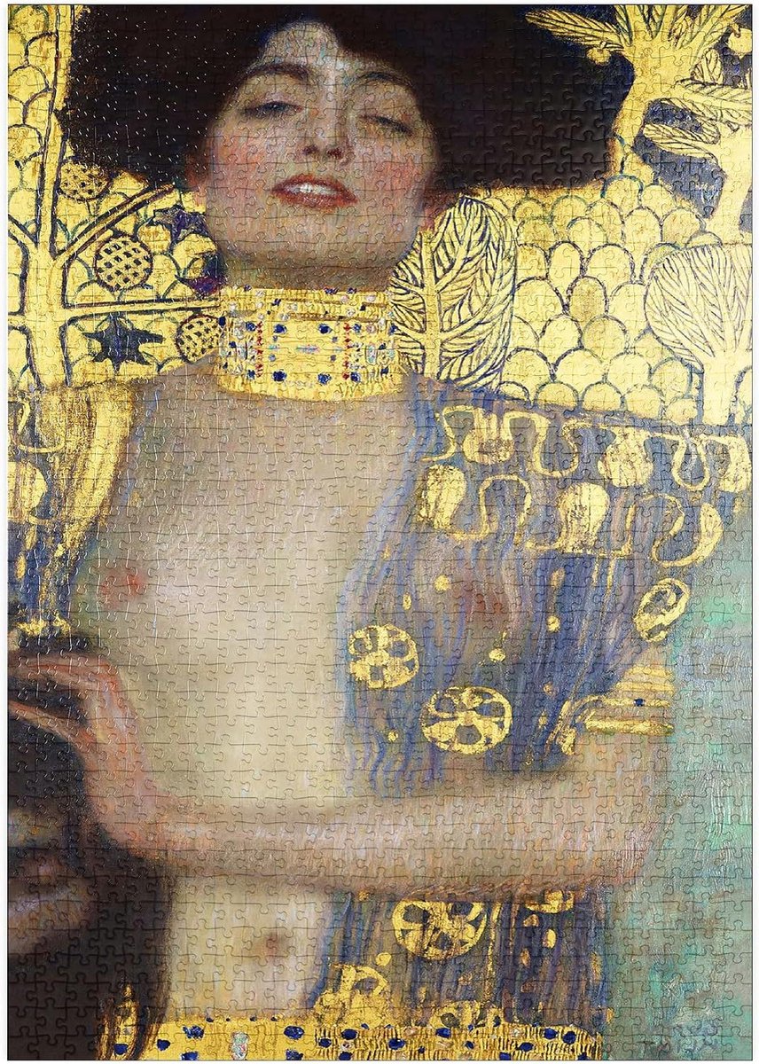 1000 Stukken Puzzel Gustav Klimt Judith en het Hoofd van Holofernes Kunstwerk