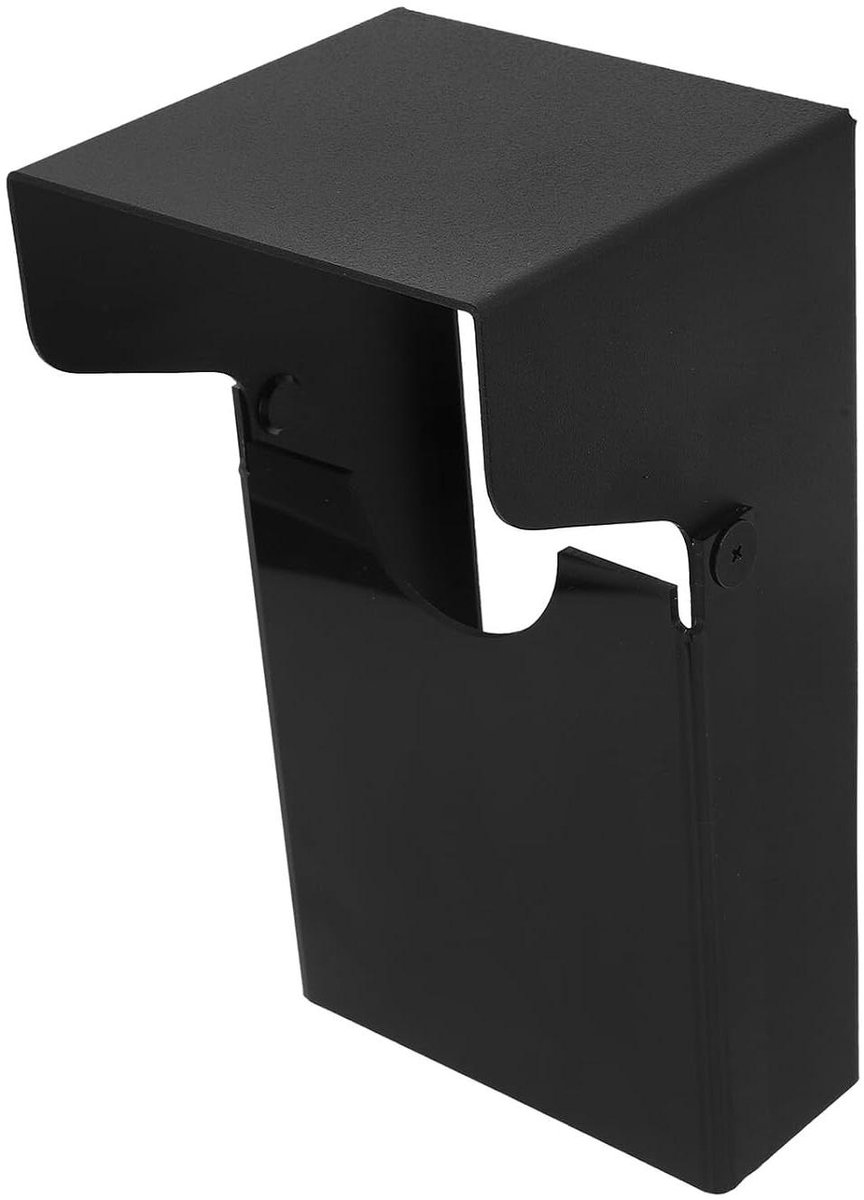 Deurbel Regenhoes - Weerbestendige Cover - Buitenbeveiliging - Universeel Ontwerp - 16 x 8.5 x 8 cm - Zwart
