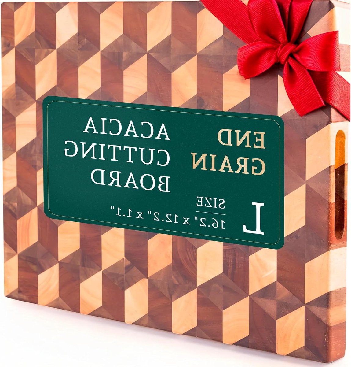 Handgemaakte 3D Geruite Acaciahouten Snijplank - Omkeerbare Multifunctionele Snijplank voor Bereiding en Presentatie — cadeau in Kookcadeaus - foto 7