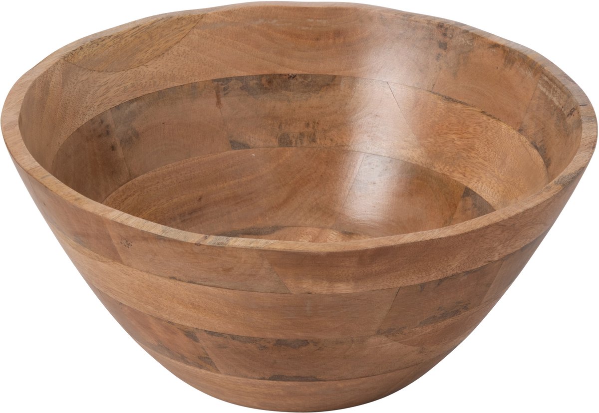 J-Line schaal Oneven - hout - naturel - large