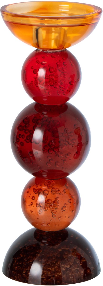 J-Line kaarshouder - glas - meerkleurig - large