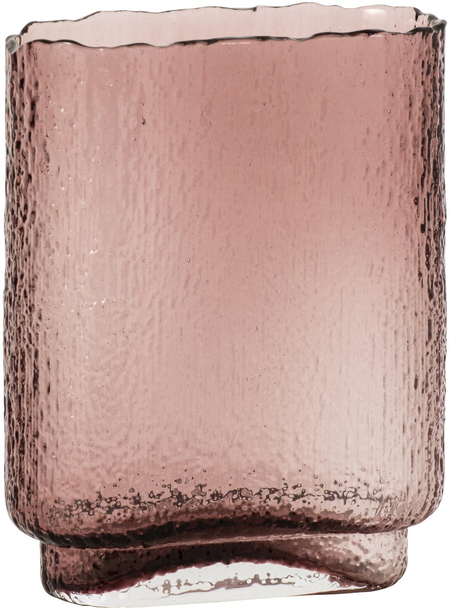 J-Line Vaas - glas - bordeaux - small