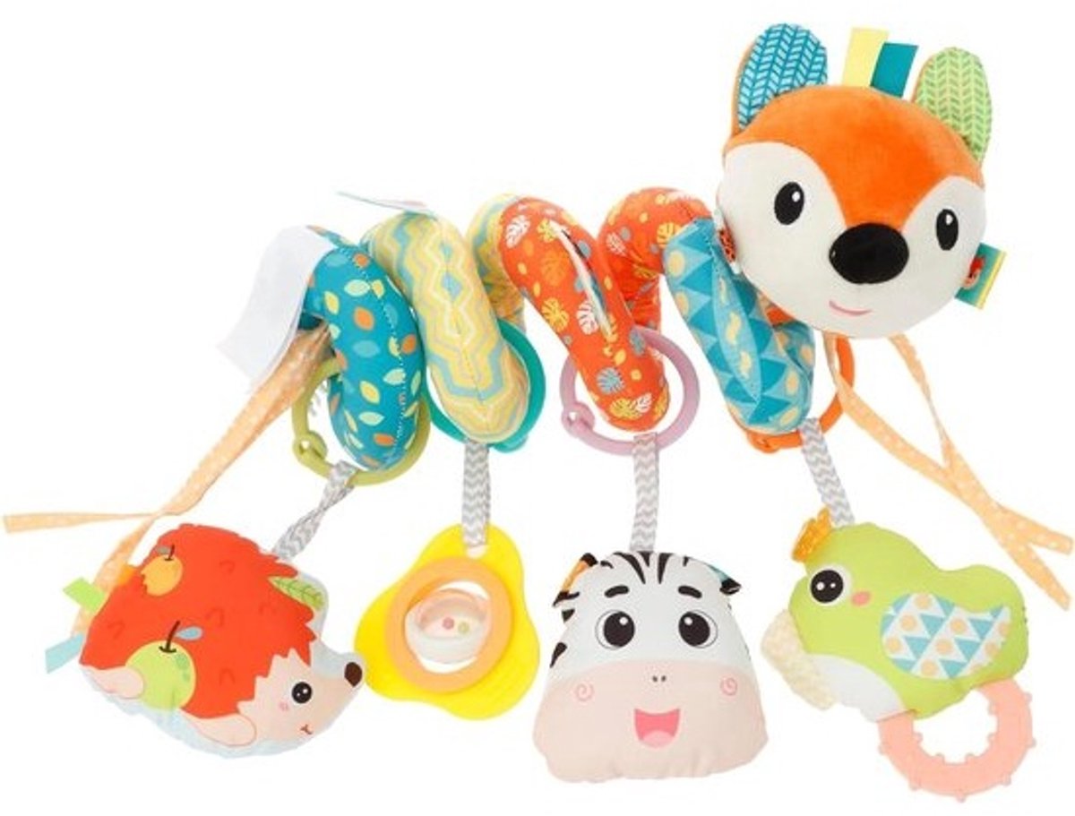 Baby Activiteit Spiraal - Kinderwagen Speelgoed - Baby Ontwikkeling - Met Muziek en Rammelaars