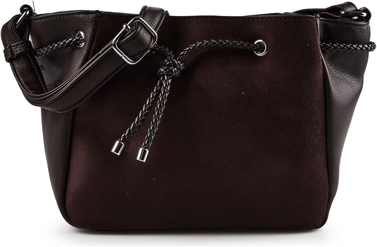 Gabor schoudertas Letitia Cross Bag Dark Brown donkerbruin