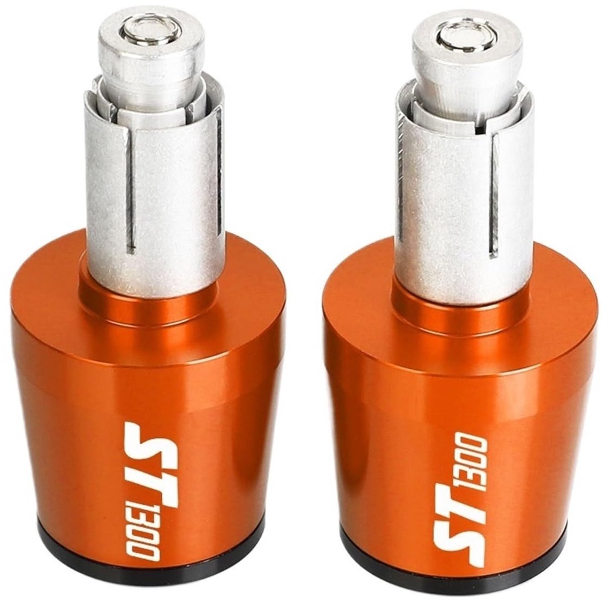 Motorfietshandgreep Uiteinden - Aluminium Decoratie - Oranje en Zwart