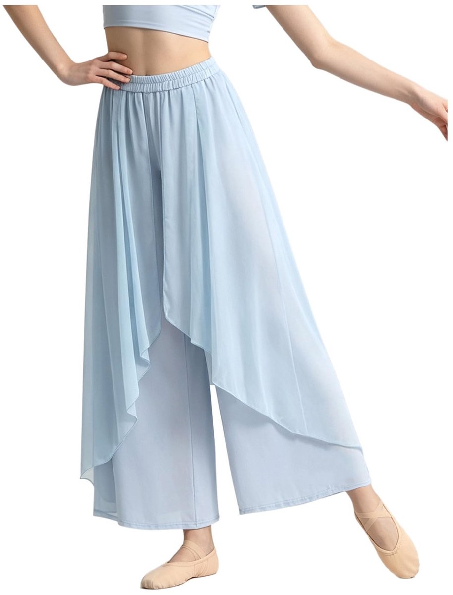 Dames Dansbroek - Effen Casual Blauw