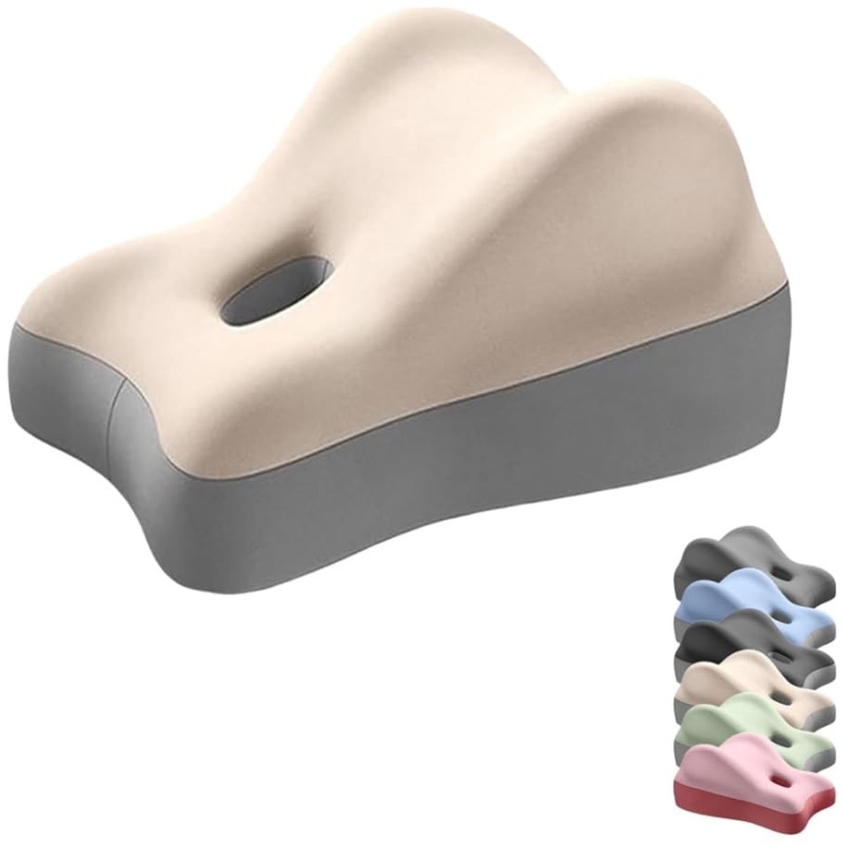 Wedge Pillow voor volwassenen - Ergonomisch en comfortabel - Beige - 48 x 41 x 23 cm