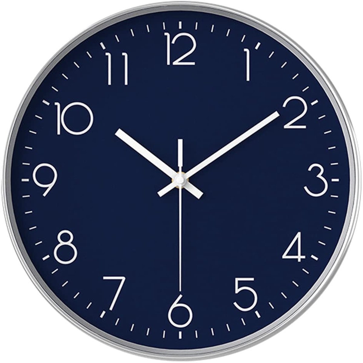 Wandklok 30.5 cm - Stille Quartz Klok - Navy Blauw