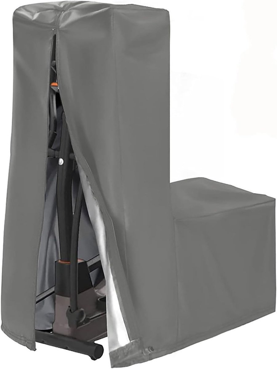 Beschermhoezen voor Fitnessapparatuur, Waterdicht en Stofdicht, Geschikt voor Fietsen en Ellipticals, 420D Oxford Katoen, Ideaal voor Binnen en Buiten (Grijs, 140 x 64 x 165 cm)