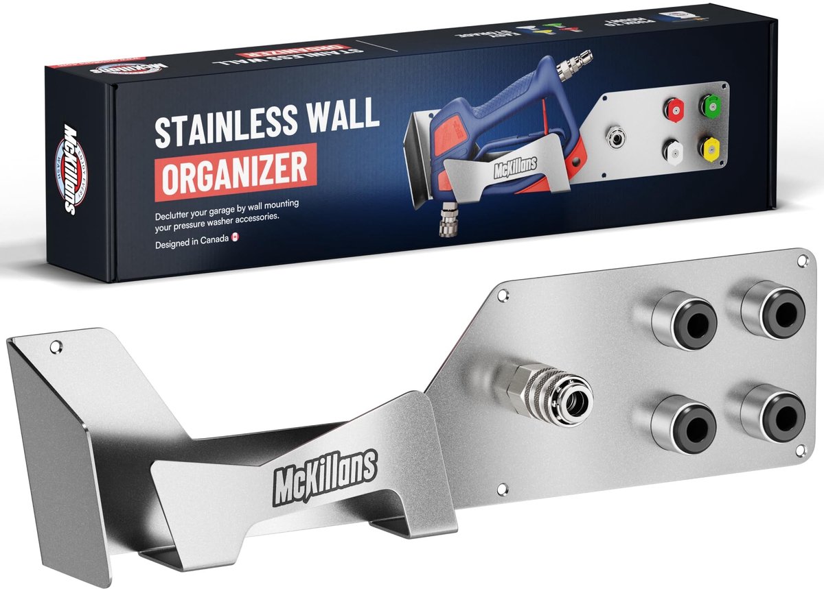 Wandorganizer voor hogedrukreiniger - Staal