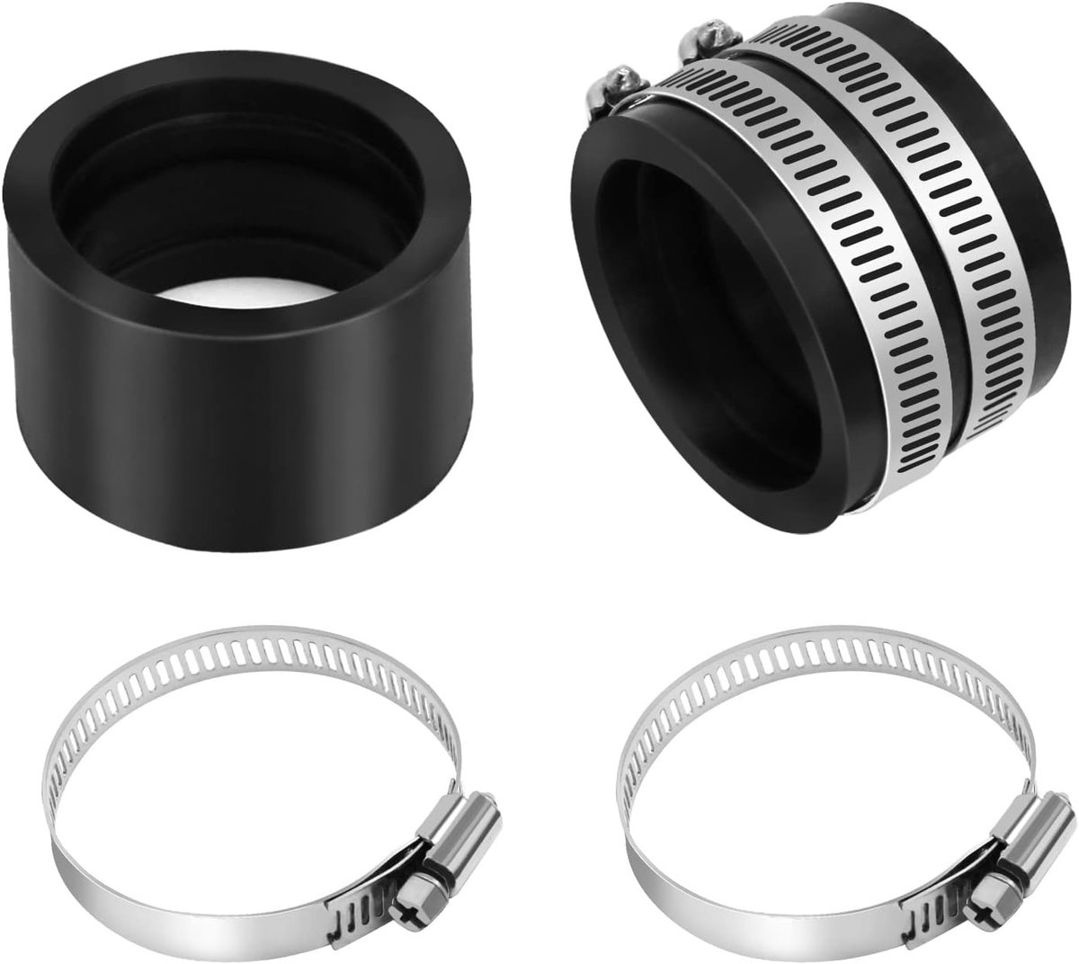 2 Stuks Motorcarburateur Inlaatmanifold Interface Inlaatpijp voor Dirt Bike ATV en Go Kart 45mm Rubber Onderdelen