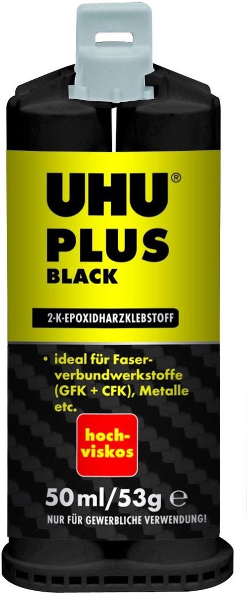 Hoge viscositeit twee-componentenlijm - Zwart - 50 ml