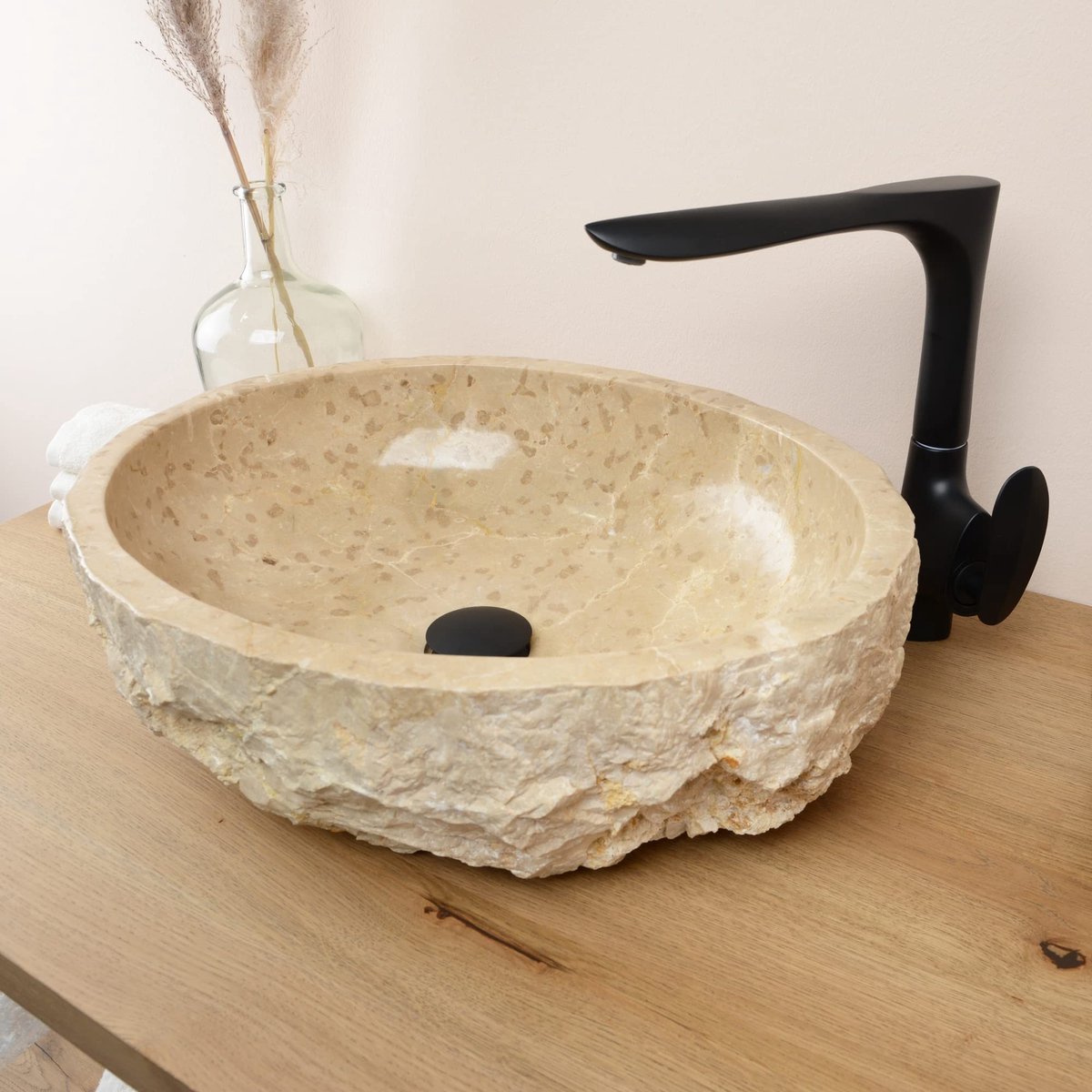 Marmeren Wastafel - Rond - 50 cm