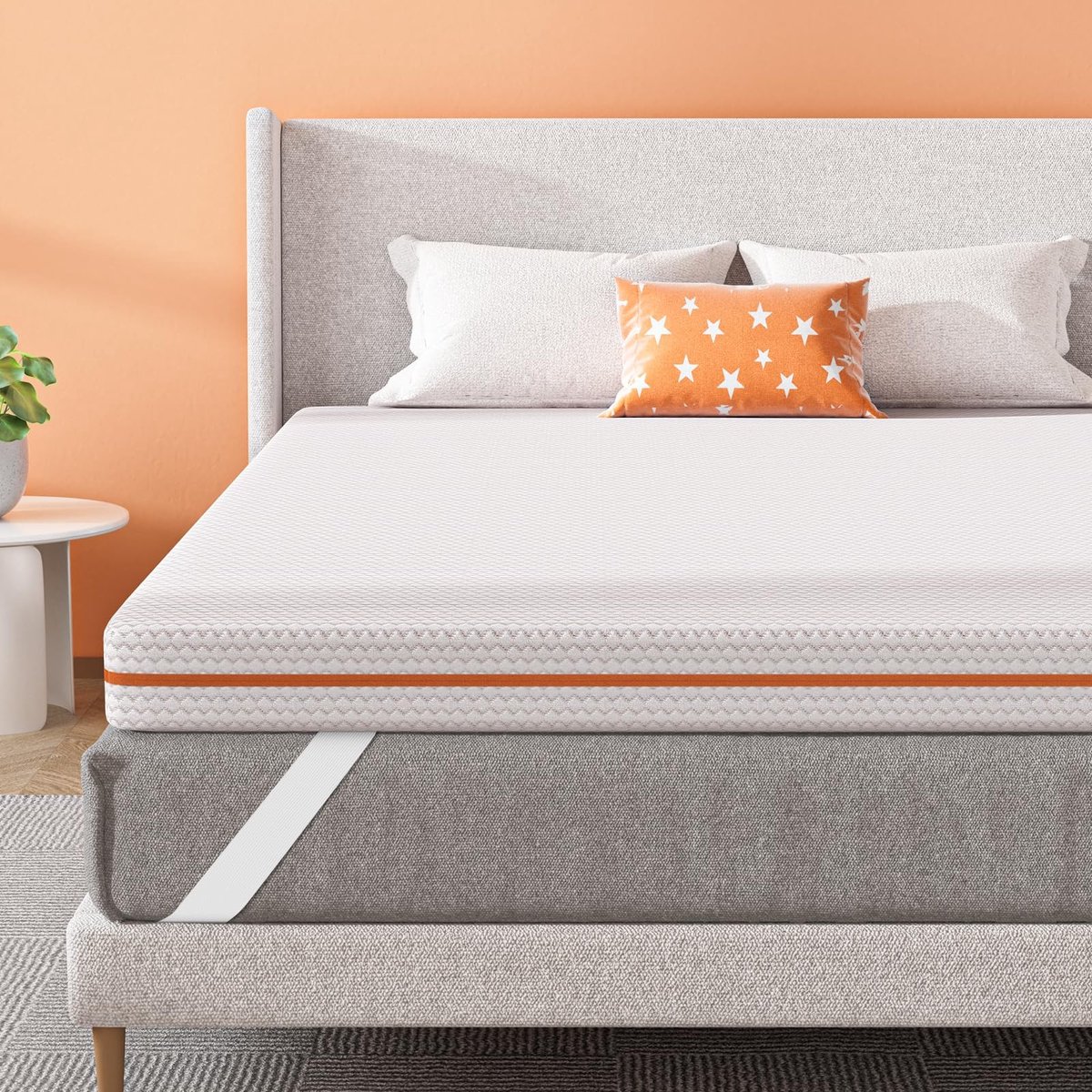 Topper 10 cm Hoog - 180 x 200 cm met Koper Ionen Schuim - Geschikt voor Allergiepatiënten