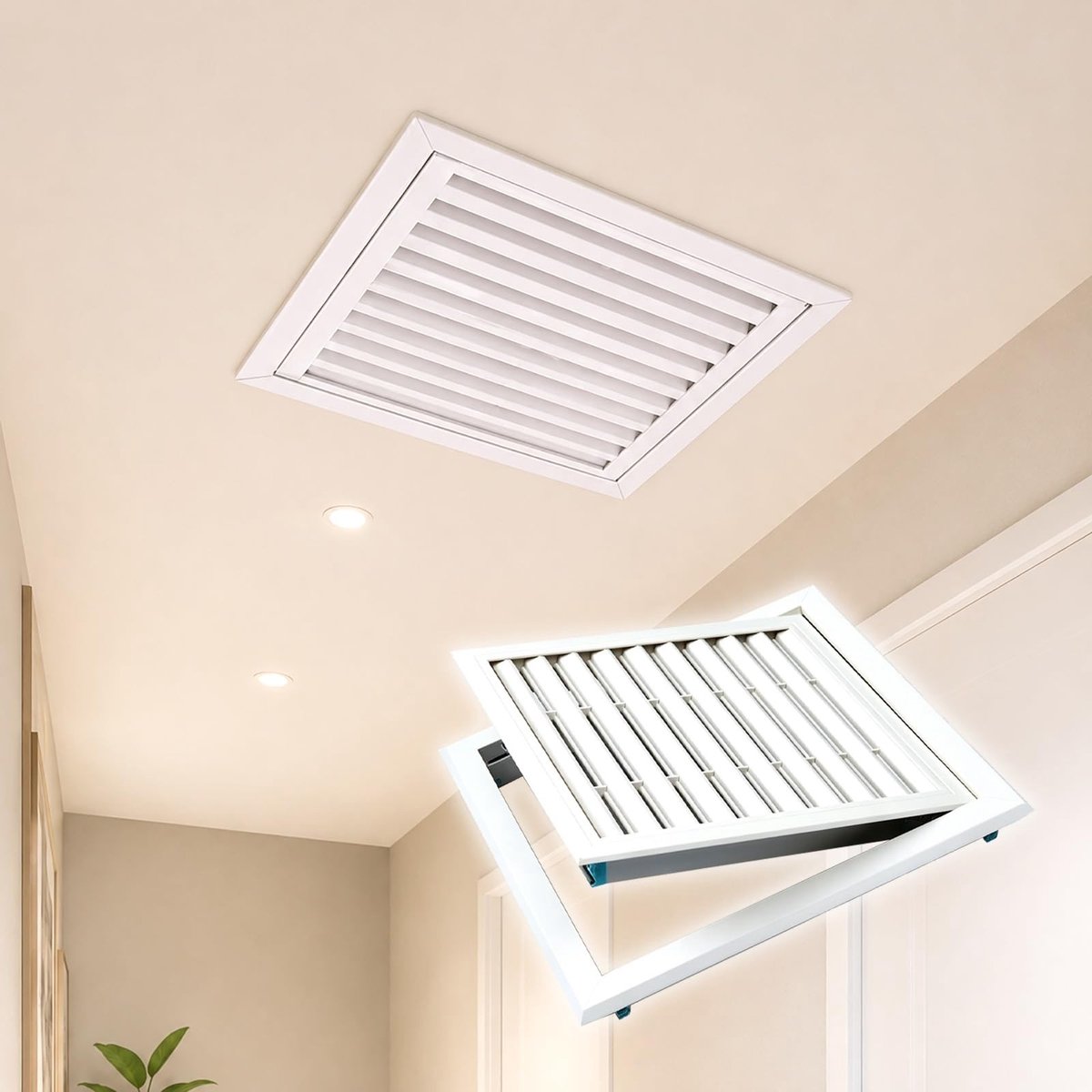 Decoratief Ventilatierooster - Uitneembaar paneel 45 x 45 cm