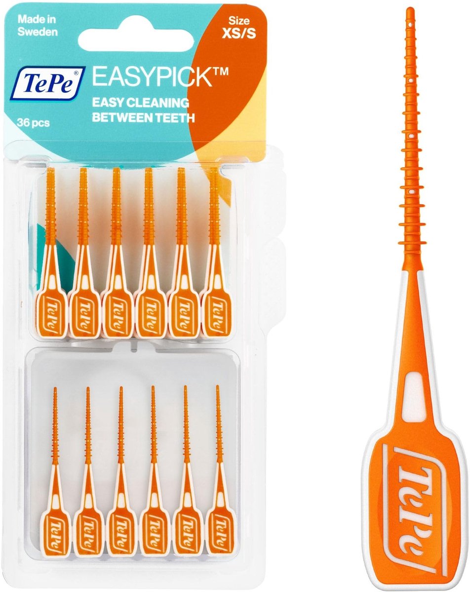 EasyPick Tandenstokjes - Oranje - 36 Stuks