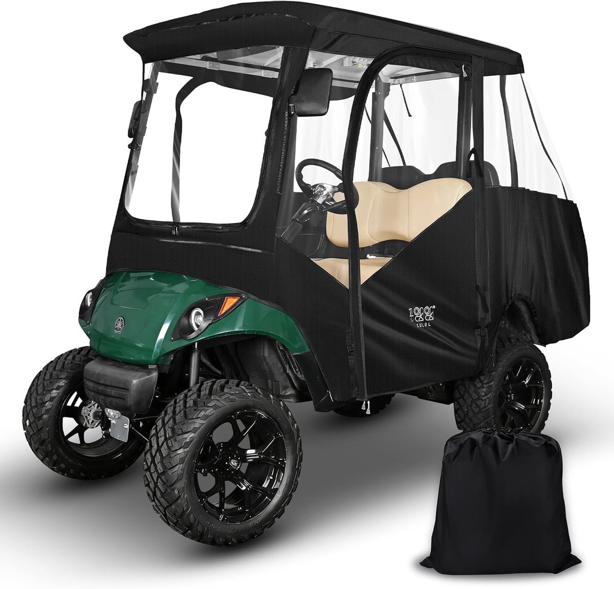 Golf Cart Cover - 4 Passagiers - Zwart