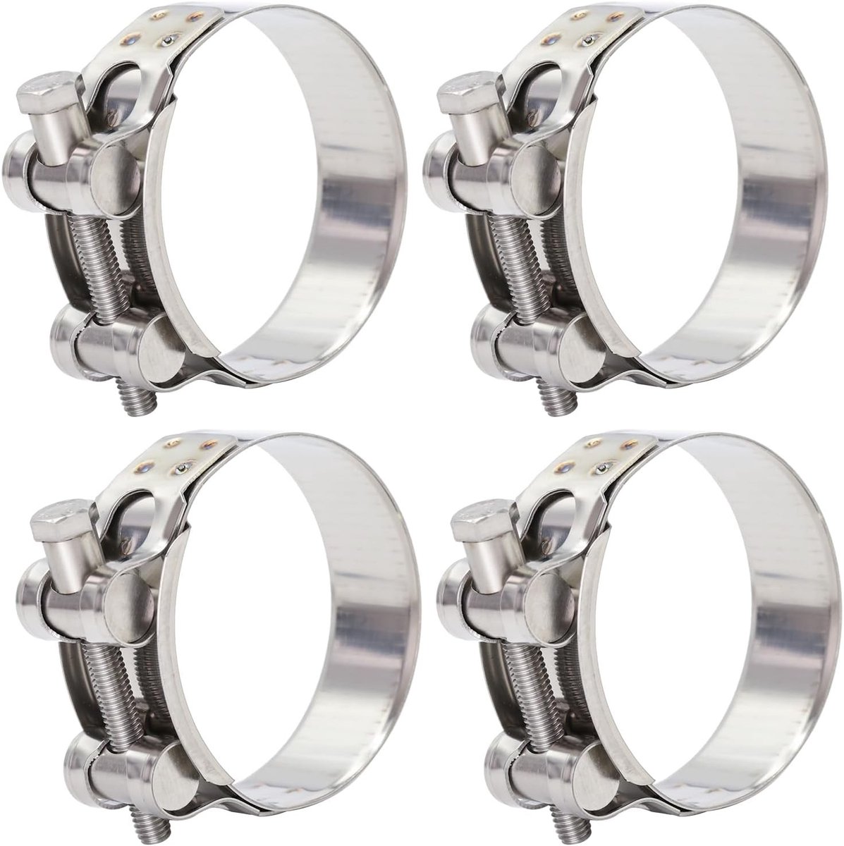 Sterke RVS Slangklemmen Set van 6 Stuks, Klembereik 44-47 mm, Breedte 22 mm, Duurzaam en Betrouwbaar
