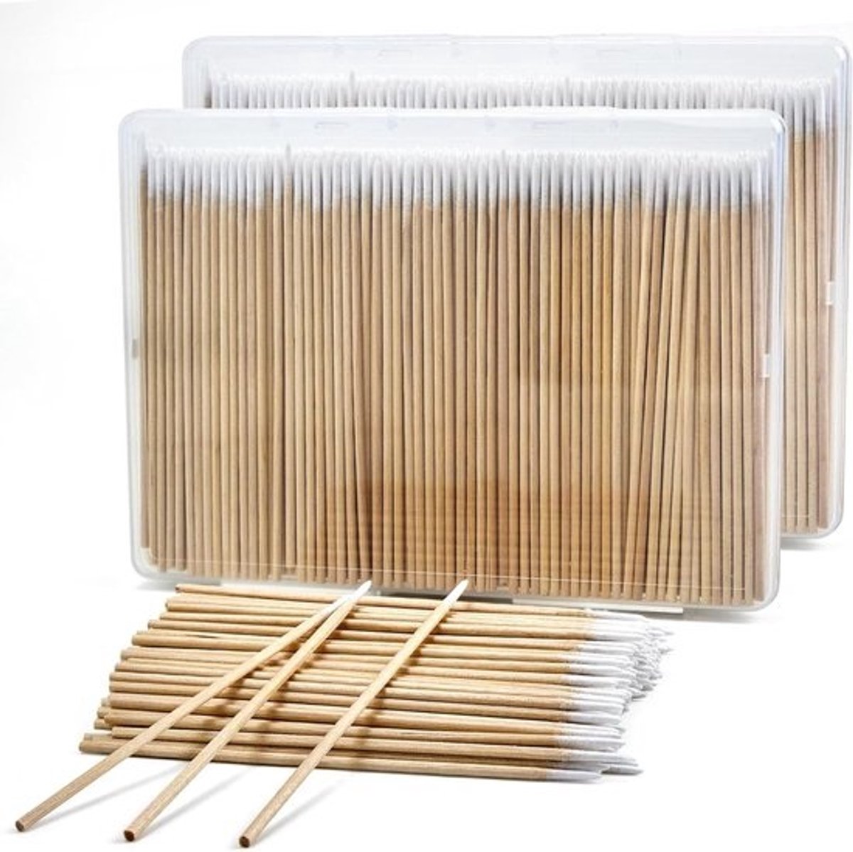 Puntige Wattenstaafjes - Micro Applicators Precisie Tips - Make-up Aanbrengen - Speciaal Ontworpen Punt - 800 stuks - Wit