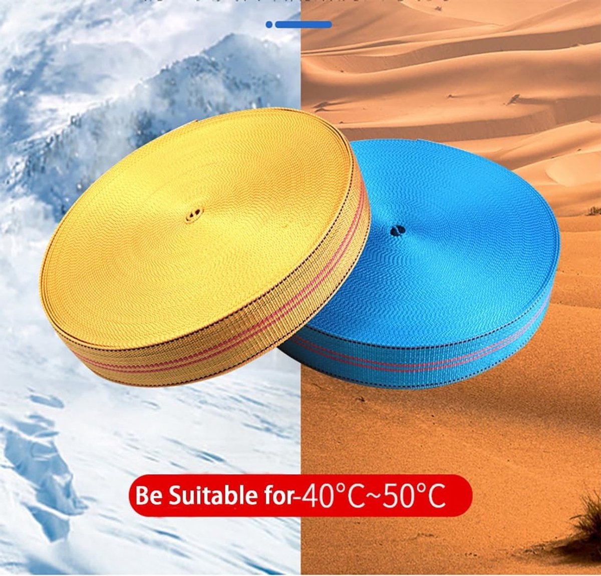 Duurzame Nylon Riemenrol van 10m, 38mm Breed voor Luggage, Hondenhalsband en Sporttoepassingen
