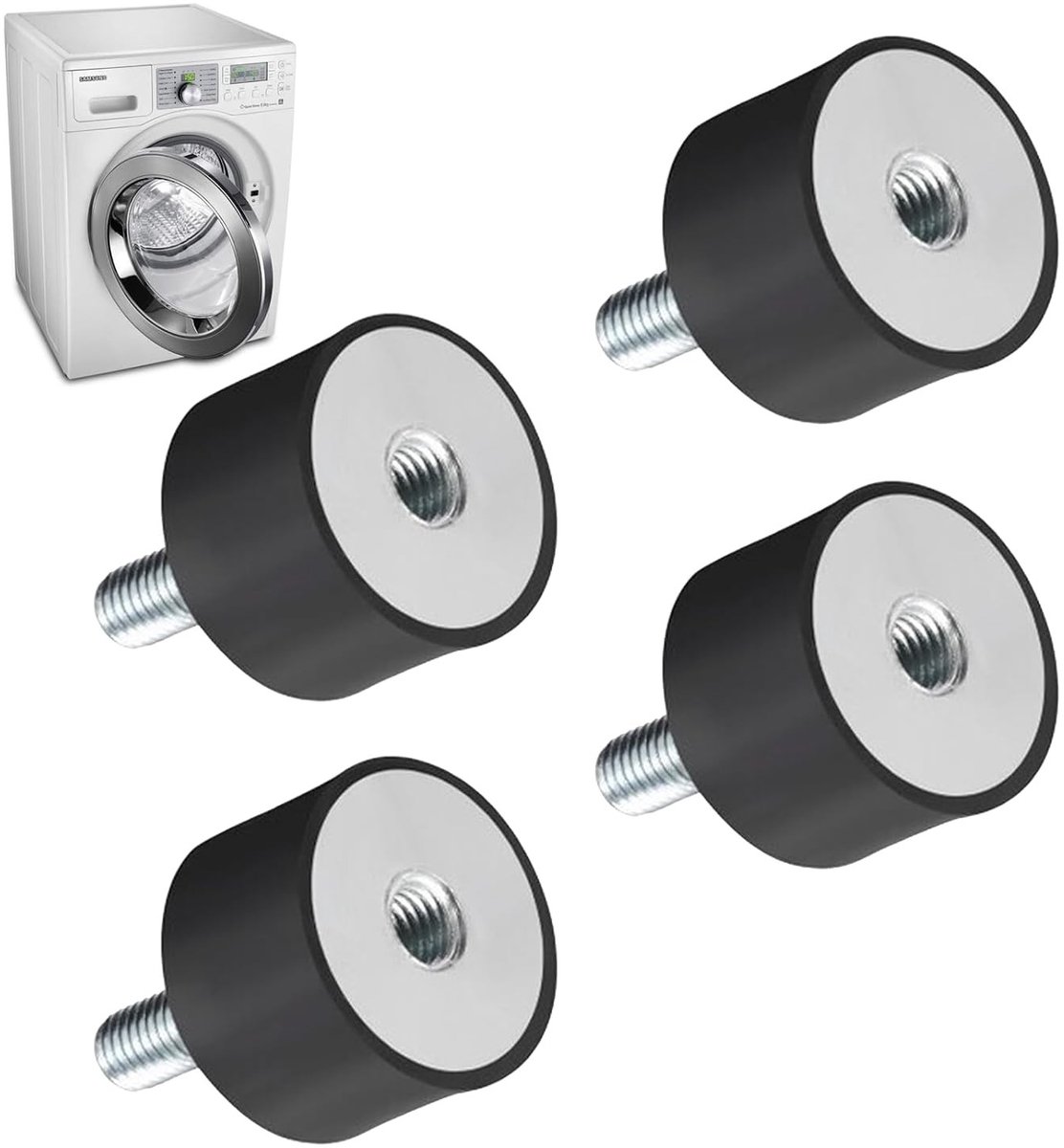 4 Stuks Rubber Buffer M6 Vibration Dampers voor Auto, Boot en Motorfiets - Geluidsdempers en Schokdempers voor Trillingsreductie