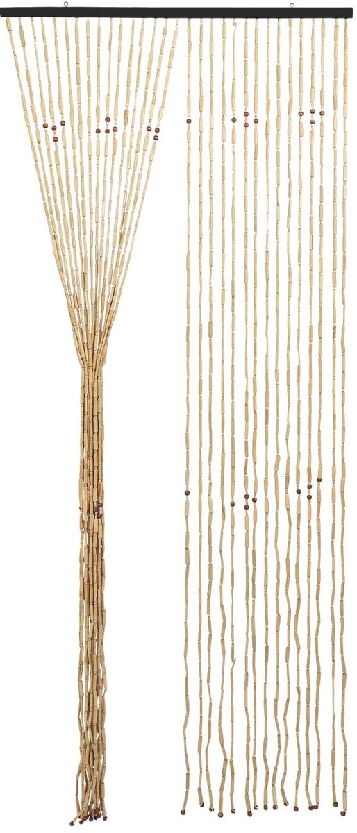 Kralengordijn - Houten kralen - Natuurkleur 90 x 220 cm