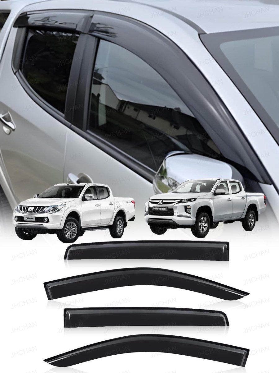 Winddeflectoren Voor Mitsubishi L200 MK8 MK9 - 4-Piece Set