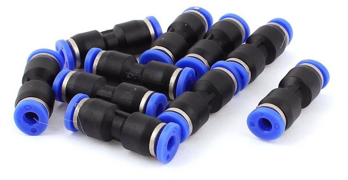Pneumatische Snelle Aansluitingen - 10 Stuks - 8mm