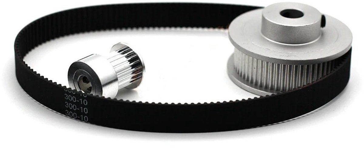 GT2 Timing Pulley Kit - 40 Tanden, Reductieverhouding 1:2, Breedte 10mm