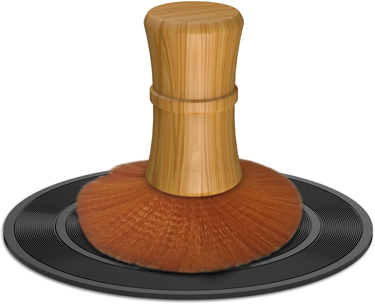 Vinyl Record Cleaning Brush - Houten Reinigingsset